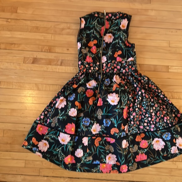 NWOT    Kate Spade Black Picnic Perfect Blossom Print Fit and Flare 8 - Picture 8 of 8